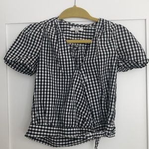 Madewell checkered top. Xs